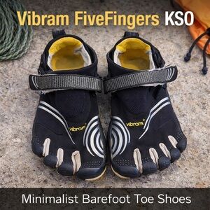 Vibram FiveFingers KSO Black Barefoot Toe Shoes EU 40 Minimalist